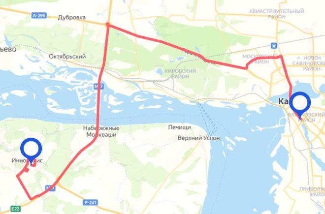 Обычно в Иннополис добираются из Казани